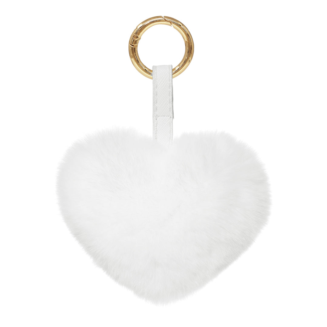 KEYCHAIN HEART // WHITE