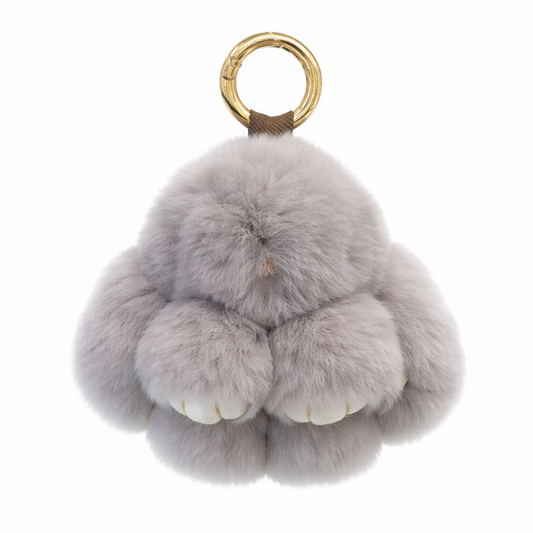 KEYCHAIN BUNNY // LIGHT GREY