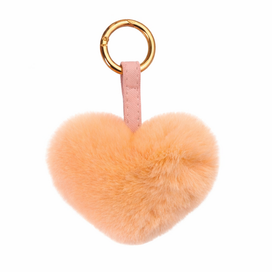 KEYCHAIN HEART // PEACH