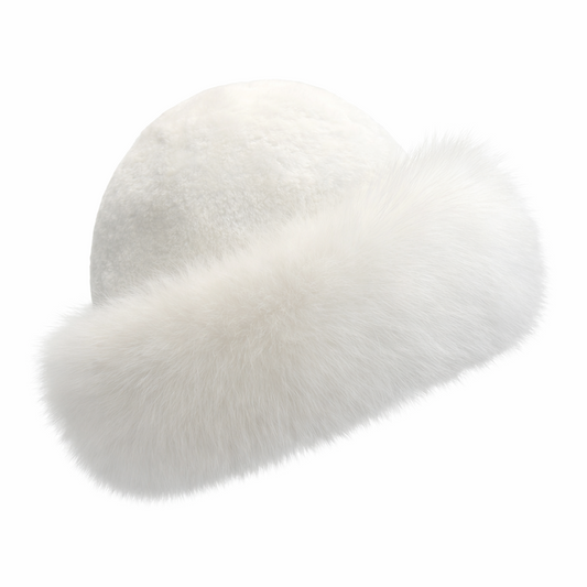 OLYMPIC FUR HAT // WHITE