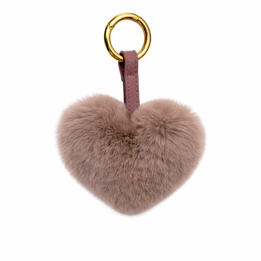 KEYCHAIN HEART // DUSTY PURPLE