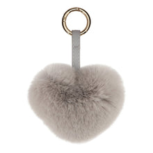 Load image into Gallery viewer, PELSNØGLERING HEART // LIGHT GREY