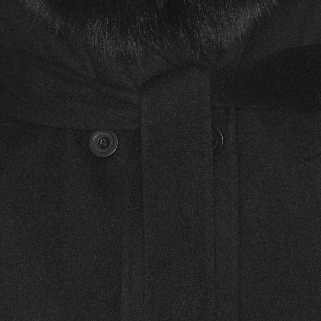 CELINE COAT // BLACK
