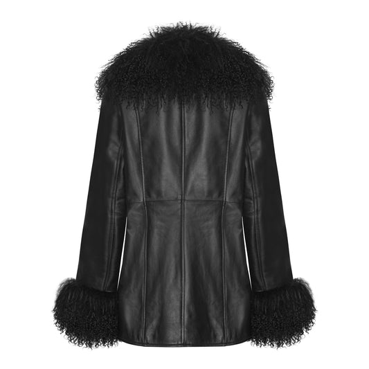 JAGGER LEATHER JACKET // BLACK