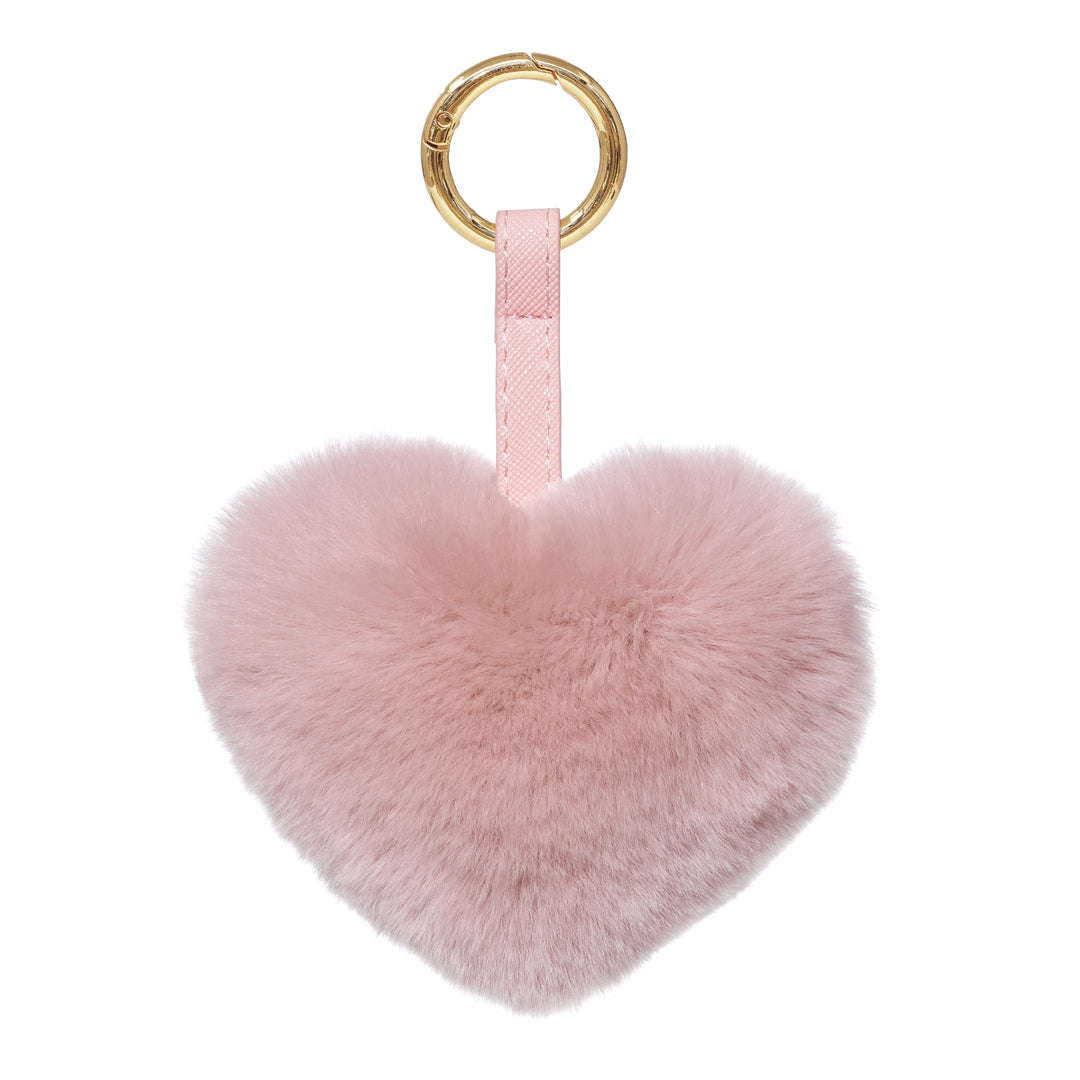 KEYCHAIN HEART // BABY PINK