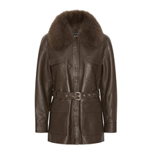 Load image into Gallery viewer, STELLA JACKET // BROWN LEATHER
