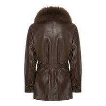 Load image into Gallery viewer, STELLA JACKET // BROWN LEATHER
