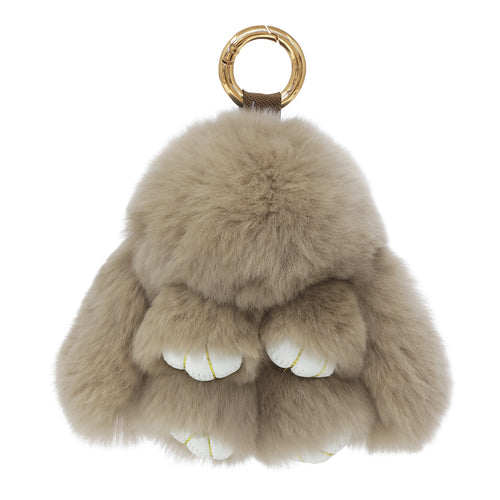 PELSNØGLERING BUNNY // SAND