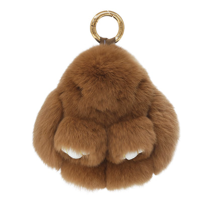 KEYCHAIN BUNNY // CHESTNUT