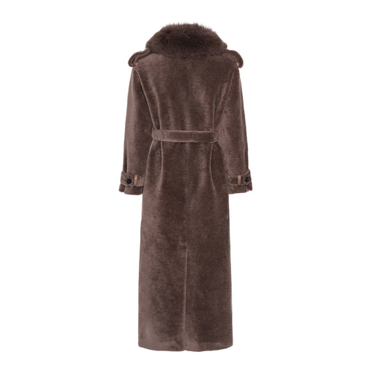 CRAWFORD COAT // DUSTY BROWN