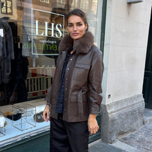 Load image into Gallery viewer, STELLA JACKET // BROWN LEATHER
