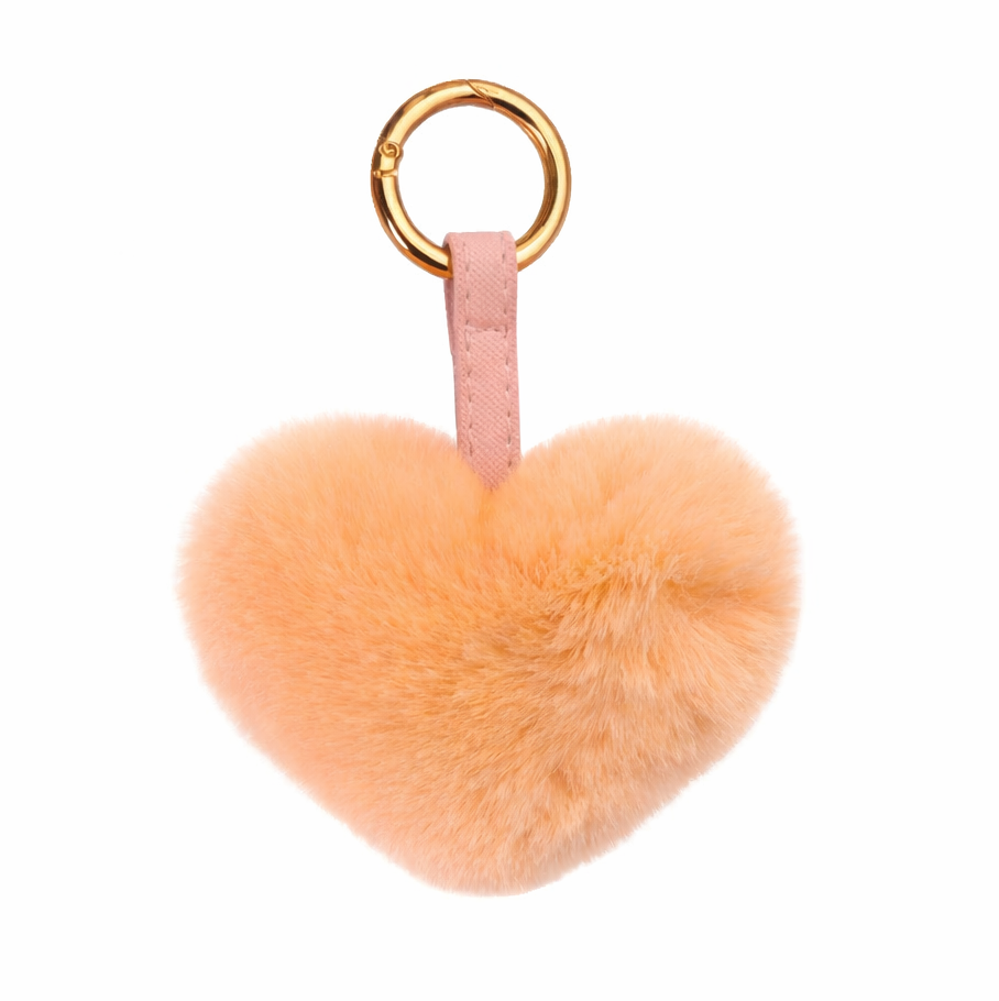 KEYCHAIN HEART // PEACH