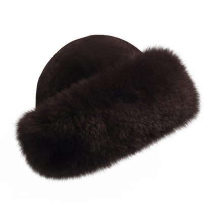 OLYMPIC FUR HAT // MOCCA