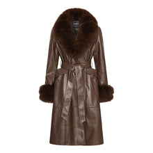Load image into Gallery viewer, CAMPBELL COAT // BROWN LEATHER
