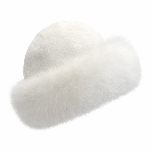 OLYMPIC FUR HAT // WHITE