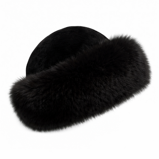 OLYMPIC FUR HAT // BLACK