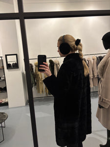 PELSJAKKE // BLACK (SALE)