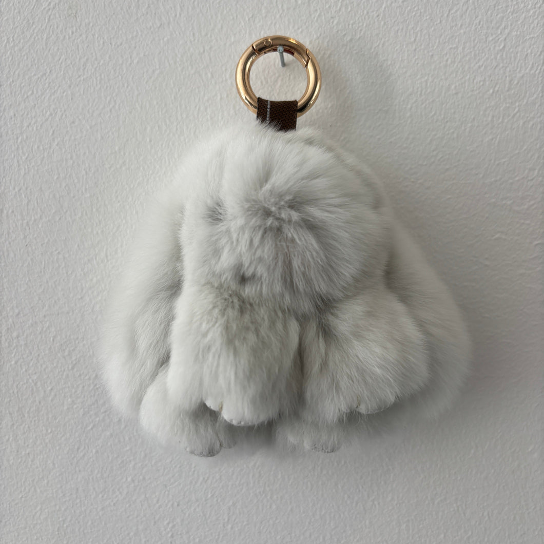 PELSNØGLERING BUNNY (S) // LIGHT GREY