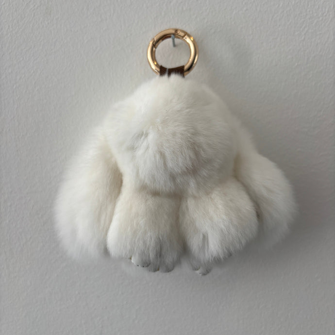 PELSNØGLERING BUNNY (S) // WHITE