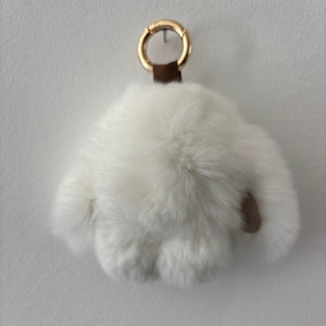 PELSNØGLERING BUNNY (S) // WHITE