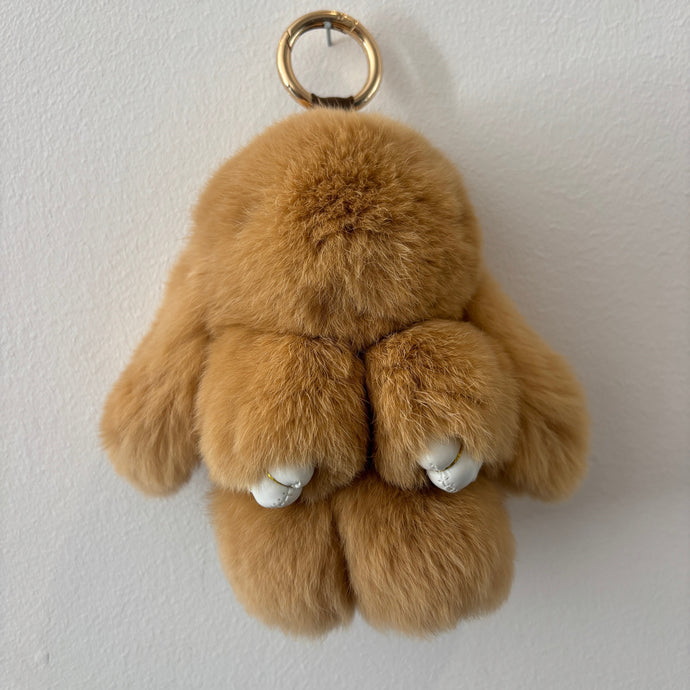 PELSNØGLERING BUNNY (M) // CARAMEL