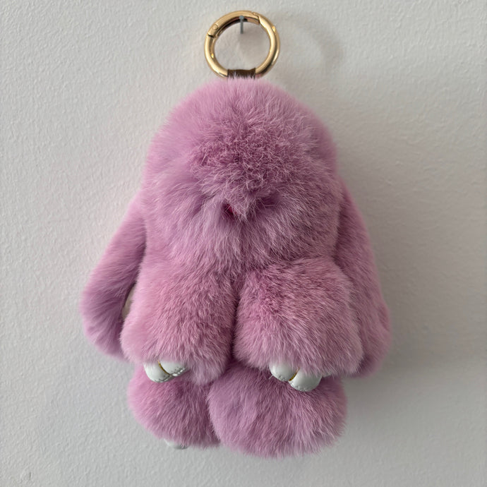 PELSNØGLERING BUNNY (M) // PURPLE