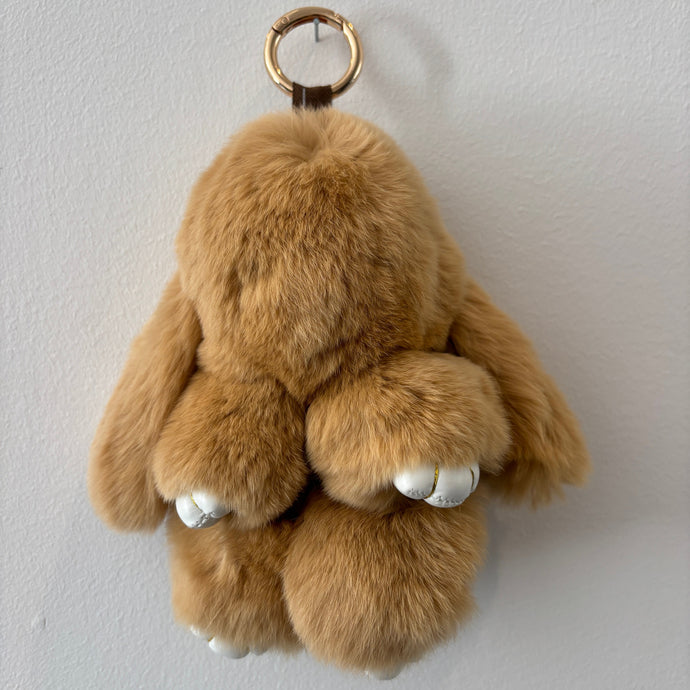 PELSNØGLERING BUNNY (L) // CARAMEL