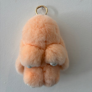 PELSNØGLERING BUNNY (L) // PEACH