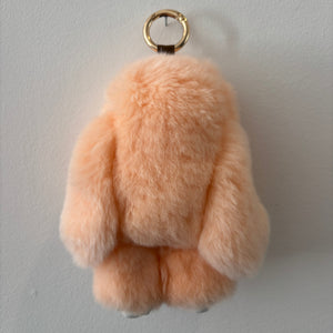 PELSNØGLERING BUNNY (L) // PEACH