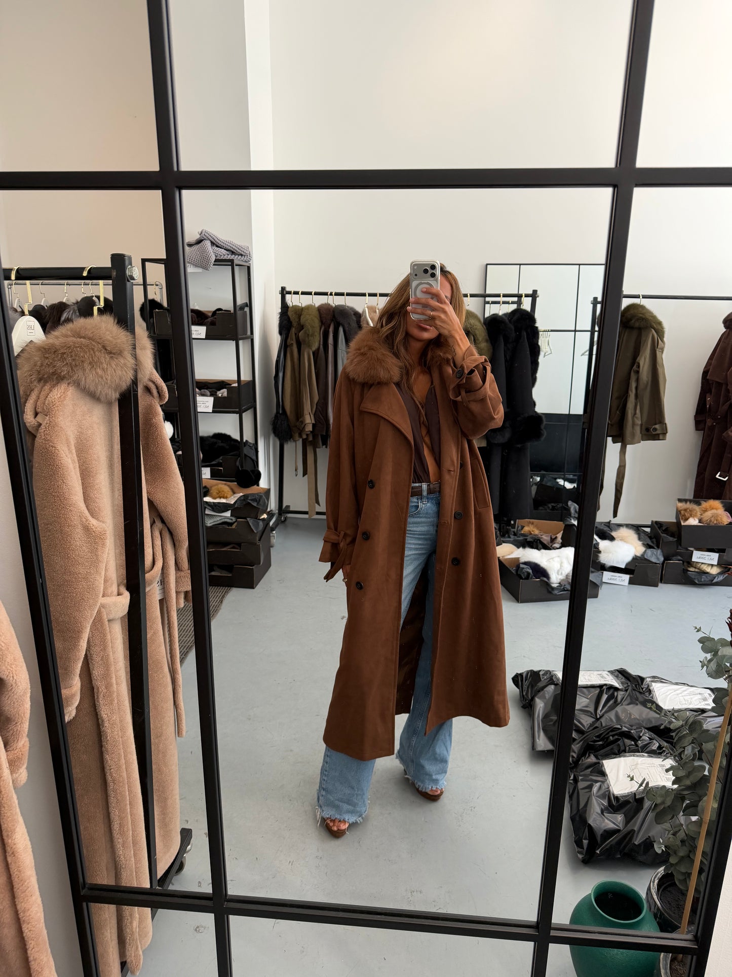 TRENCHCOAT LONG // BROWN CARAMEL