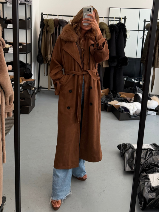 TRENCHCOAT LONG // BROWN CARAMEL