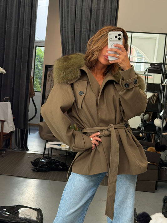 SAFARI JACKET // ARMY GREEN