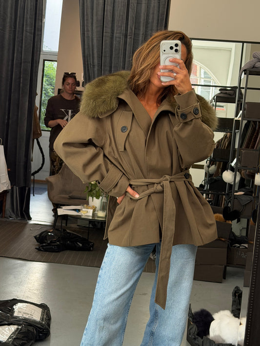SAFARI JACKET // ARMY GREEN