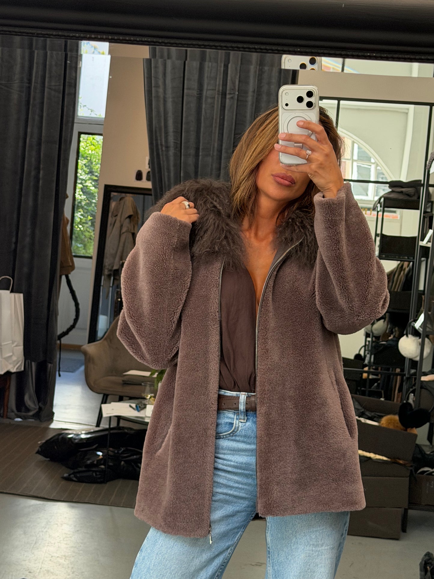 HOODIE WITH LAMBWOOL