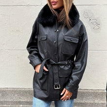 Load image into Gallery viewer, STELLA JACKET // BLACK LEATHER
