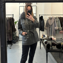 Load image into Gallery viewer, STELLA JACKET // GREY LEATHER
