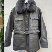 Load image into Gallery viewer, STELLA JACKET // GREY LEATHER

