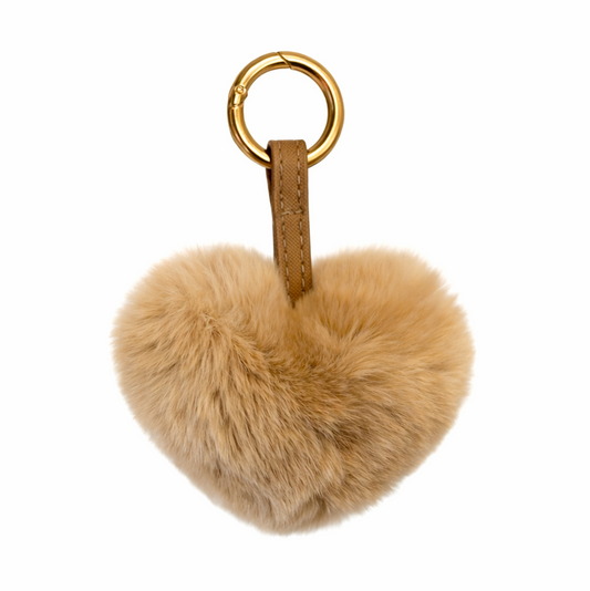 KEYCHAIN HEART // CARAMEL