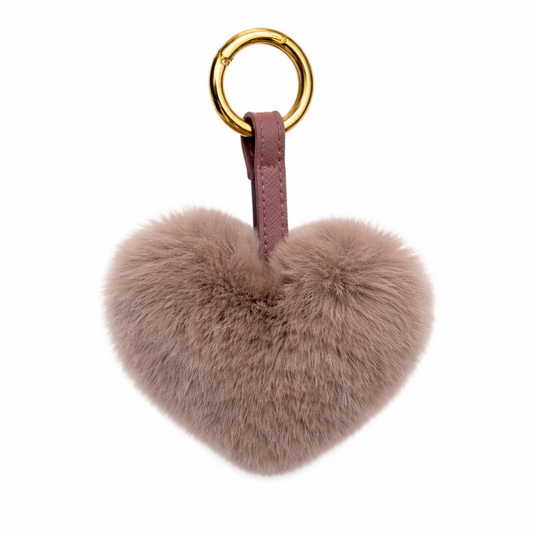 KEYCHAIN HEART // DUSTY PURPLE