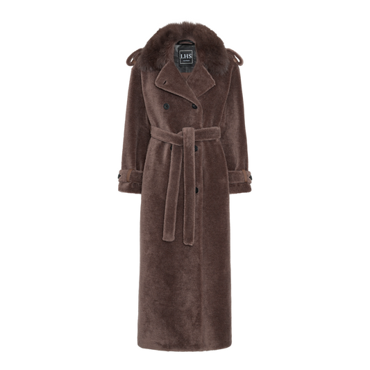 CRAWFORD COAT // DUSTY BROWN