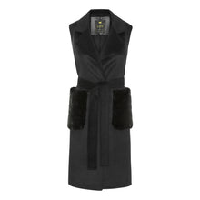 Load image into Gallery viewer, CASHMERE VEST // BLACK
