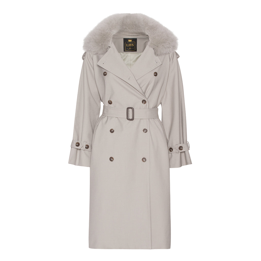 TRENCHCOAT // LYSEGRÅ