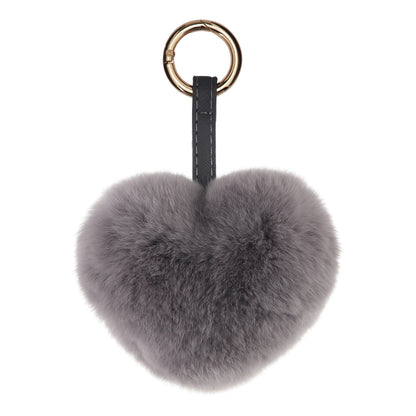 KEYCHAIN HEART // DARK GREY