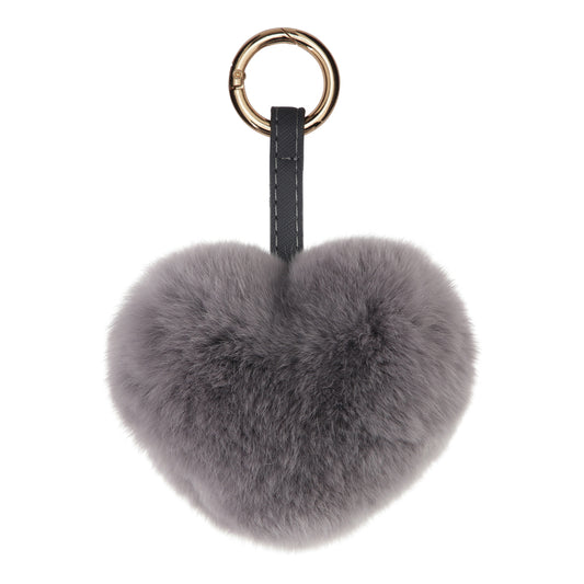 KEYCHAIN HEART // DARK GREY