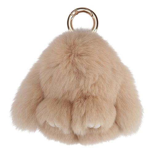 PELSNØGLERING BUNNY (S) // BEIGE
