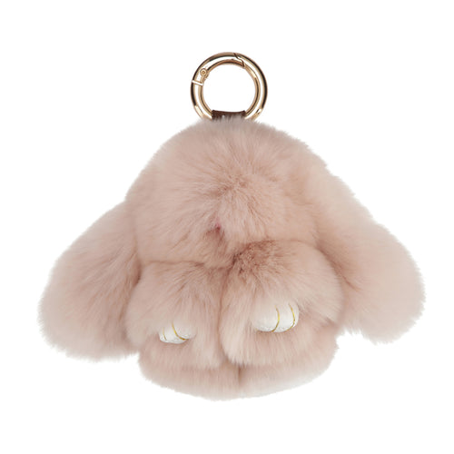 PELSNØGLERING BUNNY (S) // NUDE