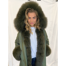 Load image into Gallery viewer, PARKA JAKKE // ARMY GRØN
