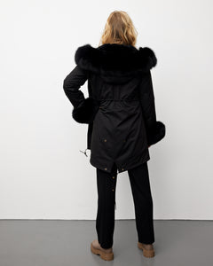 PARKA JAKKE // SORT