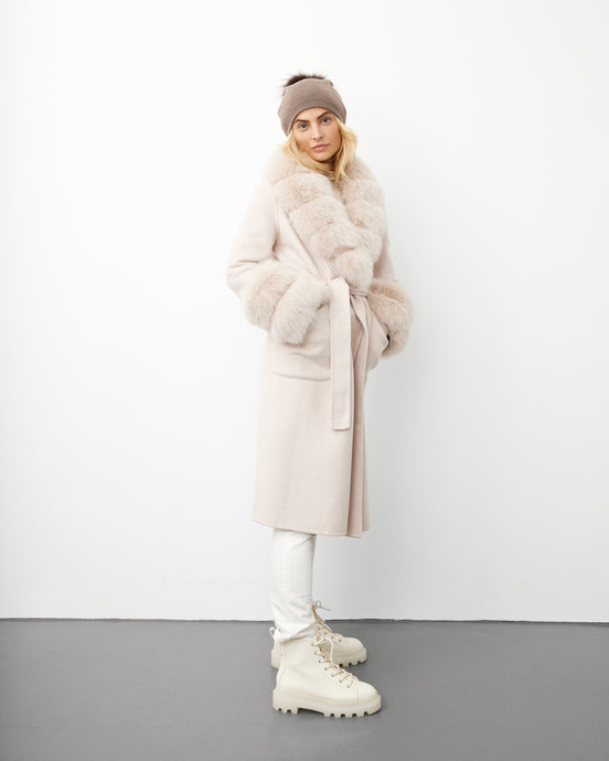CASHMERE COAT // NUDE