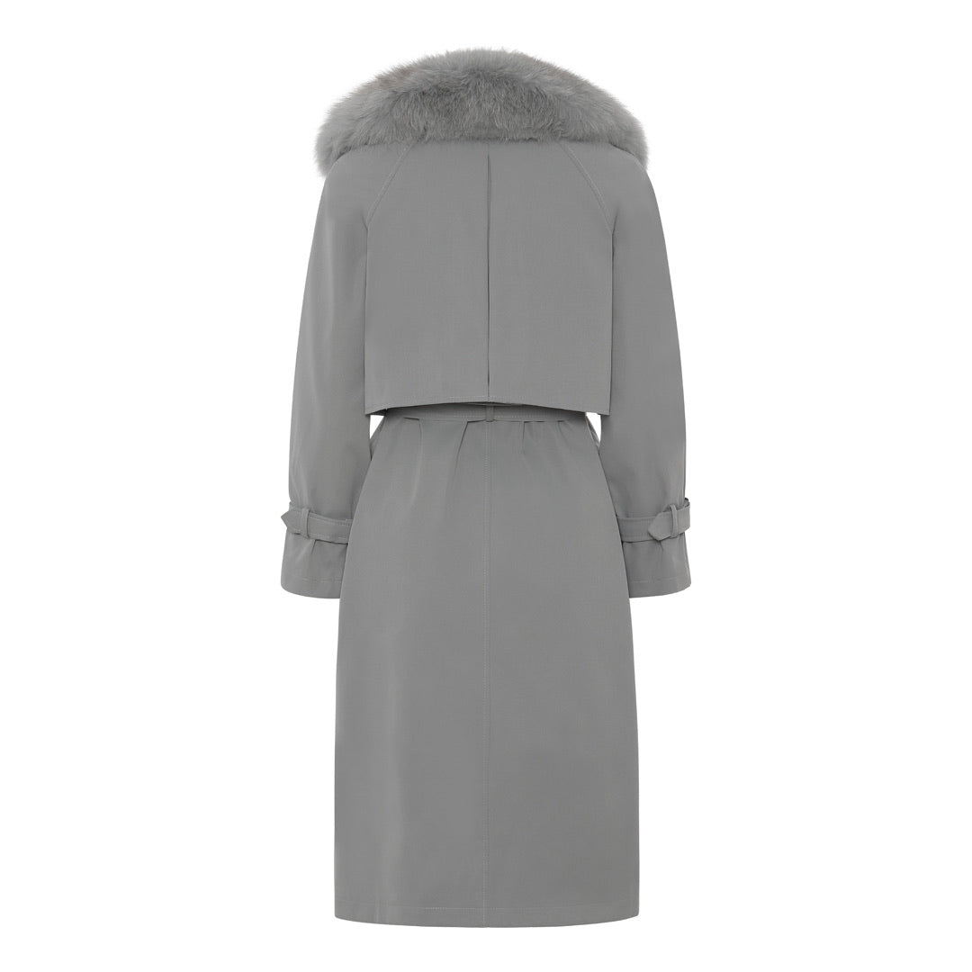 TRENCHCOAT // BLÅGRÅ